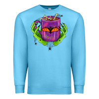 Ocean Blue Halloween Coffee Cup With Hands Premium Sweatshirt - FaDigitalArtStudio