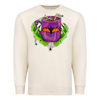 Sandshell Halloween Coffee Cup With Hands Premium Sweatshirt - FaDigitalArtStudio