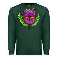 Sports Green Halloween Coffee Cup With Hands Premium Sweatshirt - FaDigitalArtStudio