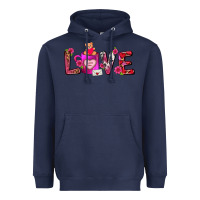 Navy Love Coffee Mug Valentines Day Heavyweight Hoodie - FaDigitalArtStudio