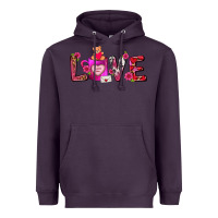 Plum Love Coffee Mug Valentines Day Heavyweight Hoodie - FaDigitalArtStudio