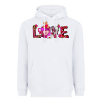 White Love Coffee Mug Valentines Day Heavyweight Hoodie - FaDigitalArtStudio