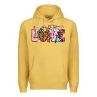 Antique Gold love valentines day nurse Premium Hoodie - OliviaCreatesArt