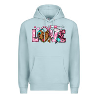 Blue Mist love valentines day nurse Premium Hoodie - OliviaCreatesArt