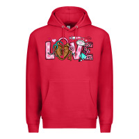 Cardinal love valentines day nurse Premium Hoodie - OliviaCreatesArt