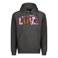 Charcoal Heather love valentines day nurse Premium Hoodie - OliviaCreatesArt