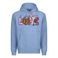 Colony Blue love valentines day nurse Premium Hoodie - OliviaCreatesArt
