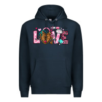 Navy love valentines day nurse Premium Hoodie - OliviaCreatesArt