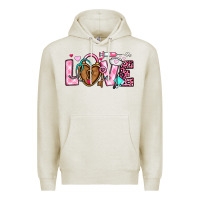Oatmeal Heather love valentines day nurse Premium Hoodie - OliviaCreatesArt