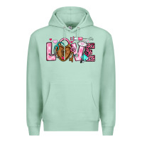Seafoam love valentines day nurse Premium Hoodie - OliviaCreatesArt