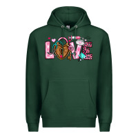 Sports Green love valentines day nurse Premium Hoodie - OliviaCreatesArt