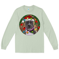 Matcha Christmas Pitbull Long Sleeve Tee - RanaPortraitStore