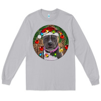 Moon Dust Christmas Pitbull Long Sleeve Tee - RanaPortraitStore
