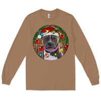 Toasted Coconut Christmas Pitbull Long Sleeve Tee - RanaPortraitStore