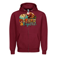 Burgundy gather together Zipper Hoodie - CowGirlArtShop
