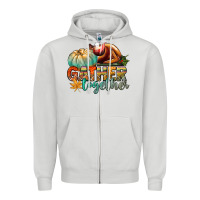 Dove Grey gather together Zipper Hoodie - CowGirlArtShop