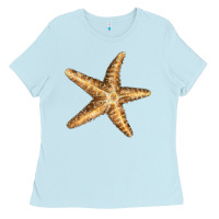 Baby Blue Starfish Ladies Tee - LillyAllenDesigns
