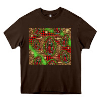 Chocolate Brown our lady of Guadalupe Christmas Heavy Core Tee - Jasminsmagicworld