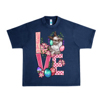 Navy Love Easter Urban Heavy Tee - BundleAndBundleShop