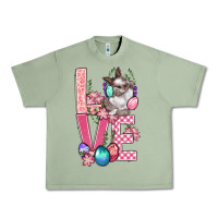 Oil Green Love Easter Urban Heavy Tee - BundleAndBundleShop
