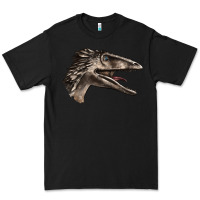 Black Deinonychus Face Premium Tee - LillyAllenDesigns