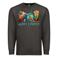 Smoke Happy Camper Coffee Cups Premium Sweatshirt - FaDigitalArtStudio