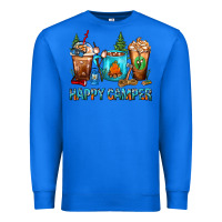 True Royal Happy Camper Coffee Cups Premium Sweatshirt - FaDigitalArtStudio