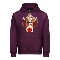 Mauve Wine Coffee  Animal Urban Hoodie - CowhideDigitalArt