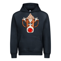 Navy Coffee  Animal Urban Hoodie - CowhideDigitalArt