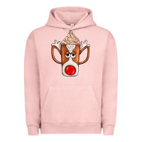Pigment Salmon Coffee  Animal Urban Hoodie - CowhideDigitalArt