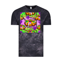 Cloud Black Mardi Gras king cake seamless pattern Vintage Tee - BundleAndBundleShop