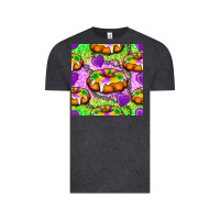 Vintage Black Mardi Gras king cake seamless pattern Vintage Tee - BundleAndBundleShop