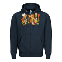 Navy fall rn Zipper Hoodie - CowGirlArtShop