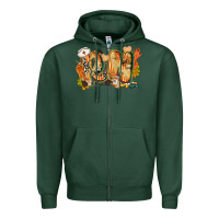 Sports Green fall rn Zipper Hoodie - CowGirlArtShop