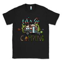 Black let's go camping Classic Tee - CowhideDigitalArt
