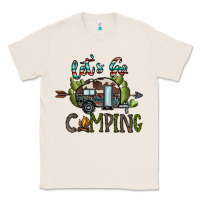 Natural let's go camping Classic Tee - CowhideDigitalArt