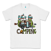 White let's go camping Classic Tee - CowhideDigitalArt