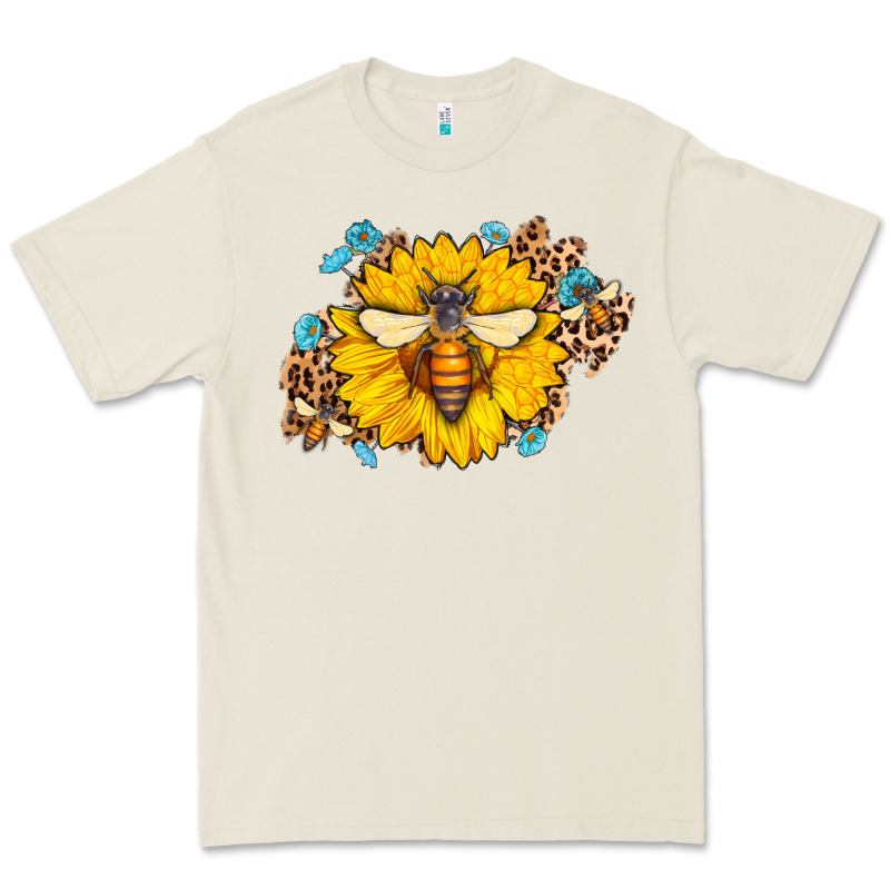 Bee Sunflower Leopard Premium Tee by Jasminsmagicworld | Teevron