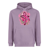 Lavender breast cancer cross Heavyweight Hoodie - FaDigitalArtStudio