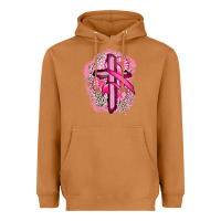 Meerkat breast cancer cross Heavyweight Hoodie - FaDigitalArtStudio