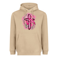Mushroom breast cancer cross Heavyweight Hoodie - FaDigitalArtStudio
