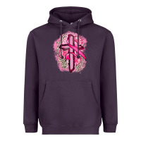 Breast Cancer Cross Heavyweight Hoodie | Teevron
