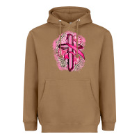 Toasted Coconut breast cancer cross Heavyweight Hoodie - FaDigitalArtStudio