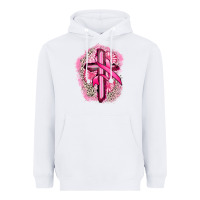White breast cancer cross Heavyweight Hoodie - FaDigitalArtStudio