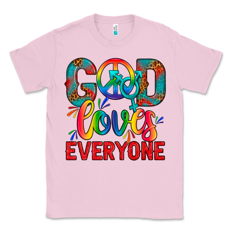 Lgbtq+ God Loves Everyone Classic Tee by BundleAndBundleShop | Teevron
