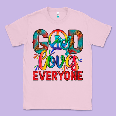 Lgbtq+ God Loves Everyone Classic Tee Designed By Bundleandbundleshop