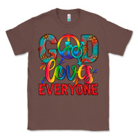 Chestnut LGBTQ+ God Loves Everyone Classic Tee - BundleAndBundleShop