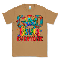 Toasted Coconut LGBTQ+ God Loves Everyone Classic Tee - BundleAndBundleShop