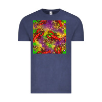 Vintage Denim Mardi Gras Lobster Seamless Pattern Vintage Tee - BundleAndBundleShop