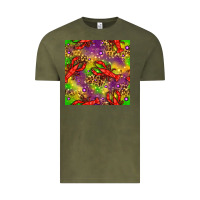Vintage Olive Mardi Gras Lobster Seamless Pattern Vintage Tee - BundleAndBundleShop
